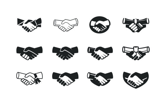 Emblematic Logo Variations. Job hunting for recent graduates and entry-level positions. Icon set. Set Logo of job hunting for recent graduates and entry-level