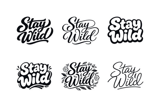 Creative Lettering Variations. Keep going. Set lettering. harmonious lettering variations of the same emblematic concept, each with different