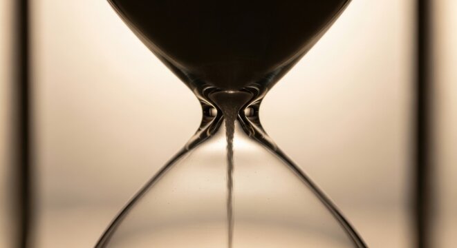 Hourglass Time Measurement - A Detailed Close-Up View.