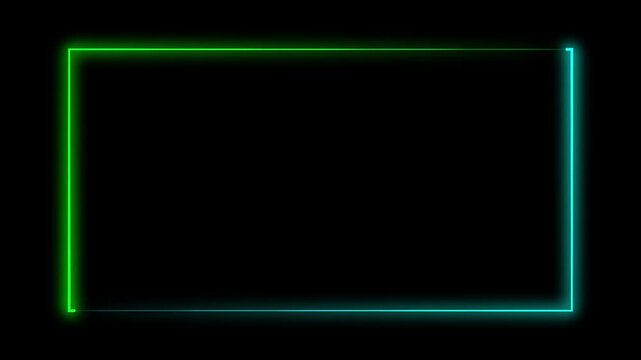 Neon loding Interface Animation with Glowing Progress Bar and Futuristic HUD Design.4k animation motion vedio