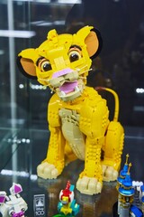 Naklejka premium Moscow, Russia. - June 23, 2025: Lego construction kit, old models. Collection of the famous toy series