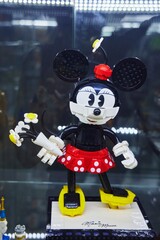 Naklejka premium Moscow, Russia. - June 23, 2025: Lego construction kit, old models. Collection of the famous toy series