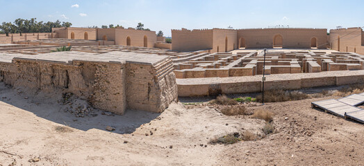 Remains of Babylon are mostly piles of bricks, still a lot of work for archaeologists, Babylon, Iraq