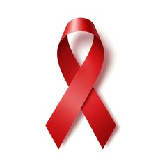 Symbol of awareness and support for a cause isolated on white background