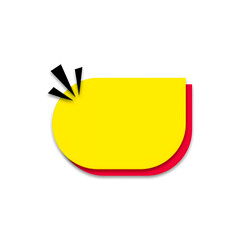 Modern Rounded Title Frame Label with Colorful Abstract Shape Design