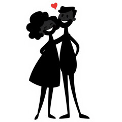 silhouette of a girl with rose