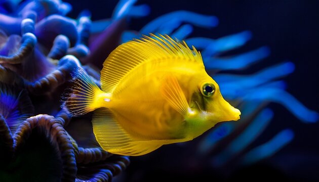 Yellow Zoanthis Underwater