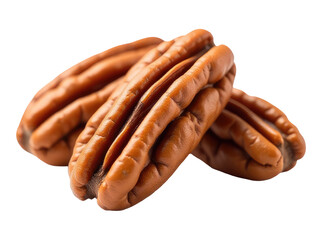 A pile of pecans stacked on top of each other, great for food photography or marketing materials