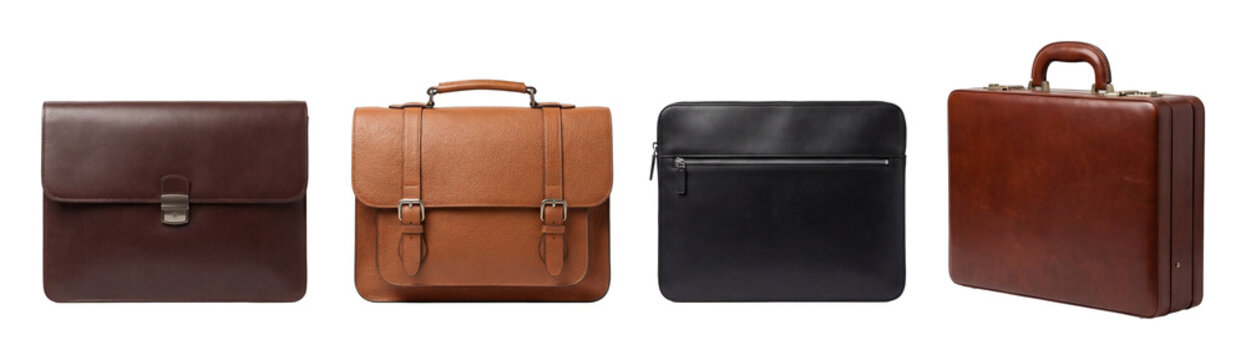 Leather briefcase set.