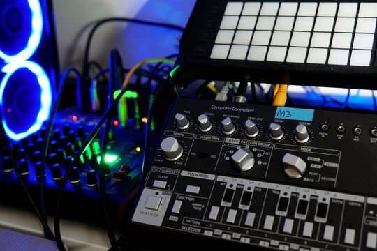 dj mixer and music