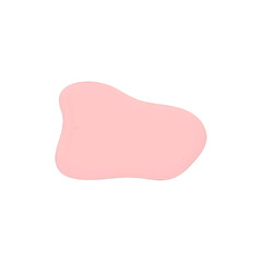 Soft Pink Abstract Organic Blob Shape Minimal Design Element