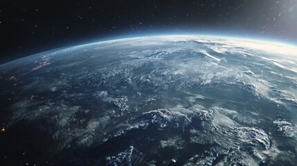 Beautiful view of planet Earth from outer space