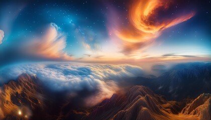 Cosmic Clouds Swirl And Dance In A Celestial Ballet Ai