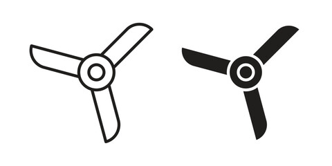 Airscrew icon. Vector linear icon collection. Vector EPS10 © paul