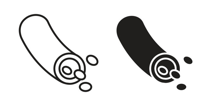 Blood vessel icon. Vector linear icon collection. Vector EPS10