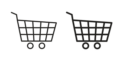 Cart icon. Vector linear icon collection. Vector EPS10