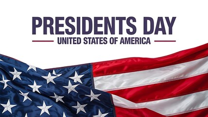 Presidents day united states patriotic american flag background