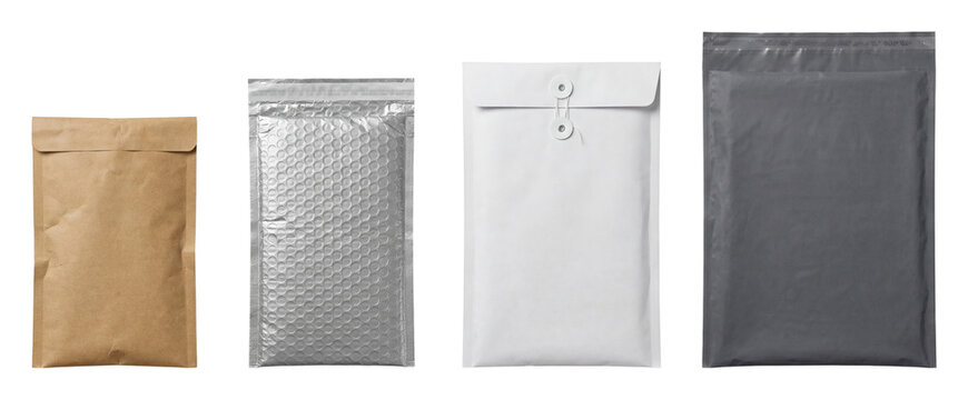 Bubble mailers set.