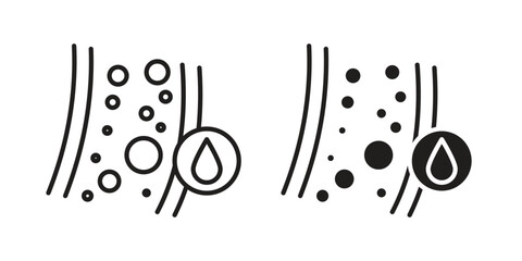 Cholesterol icon. Vector linear icon collection. Vector EPS10