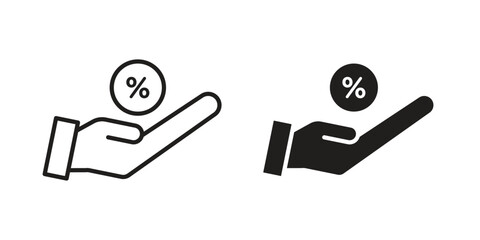 Commission icon. Vector linear icon collection. Vector EPS10