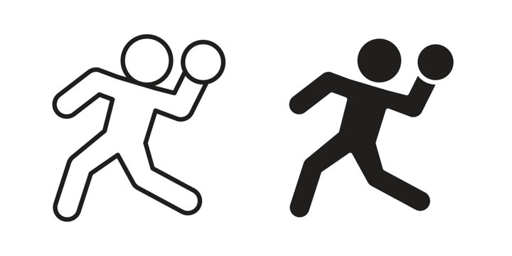 Dodgeball icon. Vector linear icon collection. Vector EPS10