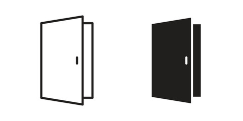 Door icon. Vector linear icon collection. Vector EPS10