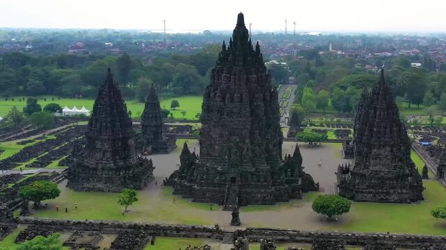 candi prambanan indonesia Temple in the Morning Light
