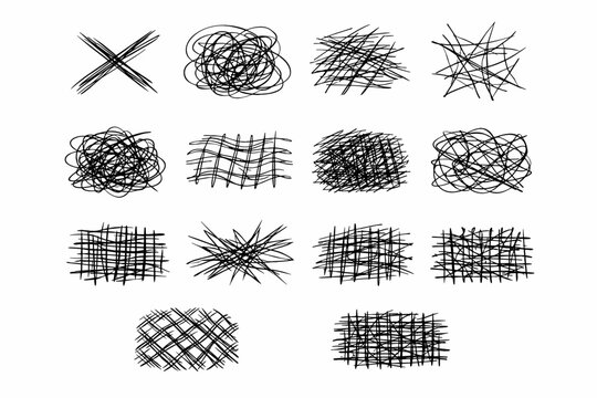 Gesture field simple overdraw generation image woven vector icon crossed texture layered