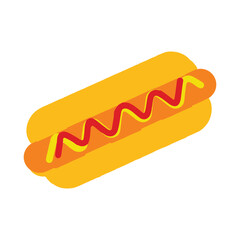 hot dog vector illustration