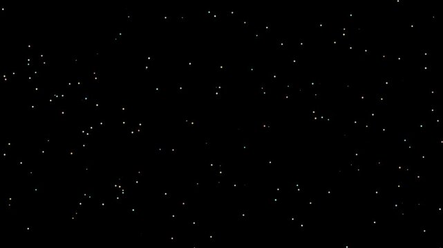Starry Night Sky with Scattered Stars