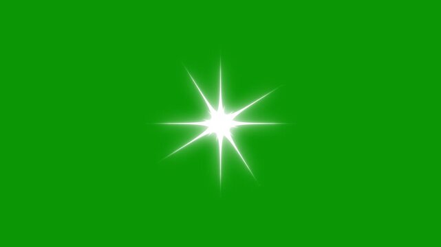 sparkling stars Shine animation, Twinkling stars animation, blinking cartoon stars, 4k star sparkle vector doodles, glowing light effect, retro shine movement, green screen background 4k animation.