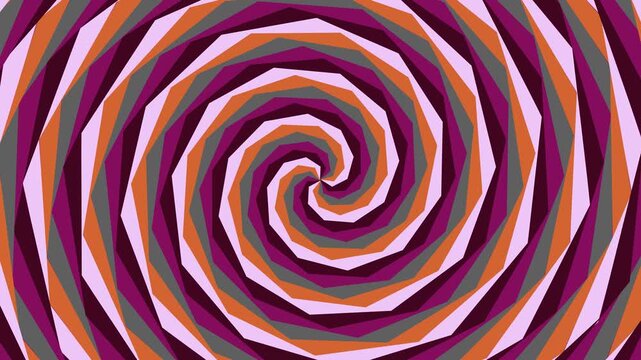 Vibrant Spiral Pattern Animation with Colors.