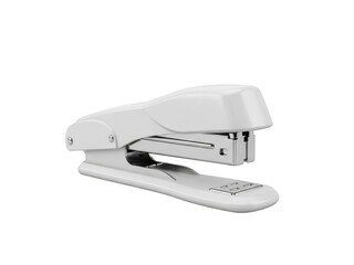 A white stapler on a plain background isolated on transparent background