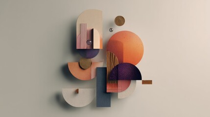 Creative abstract shapes, modern design