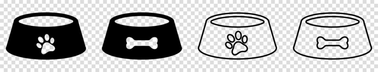 Dog bowl icons