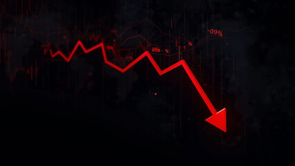Fototapeta premium Stock market graph.