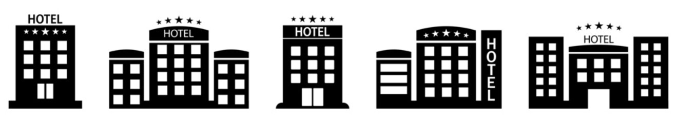 Hotel icon set