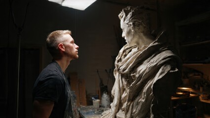 Fototapeta premium Sculptor and His Art
