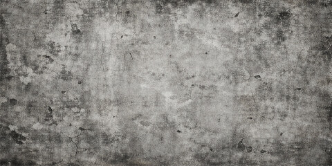 Obraz premium A dark and dirty vintage concrete wall background featuring a rough grey cement surface with an aged grunge texture and a weathered stone pattern for a textured material backdrop