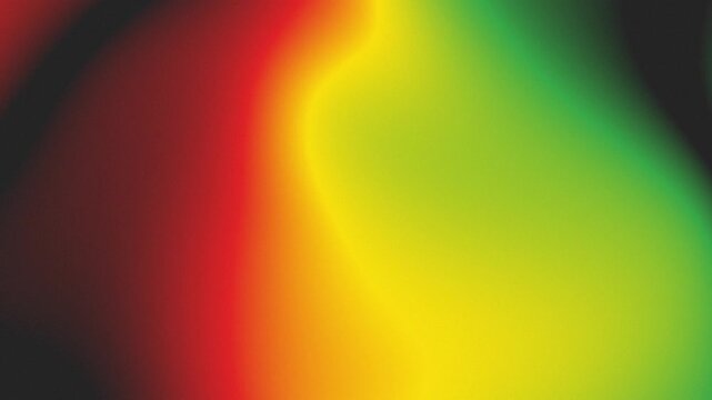 Abstract gradient liquid background featuring red, yellow, green colors. Modern smooth flowing color blend presentation background for Black history month, Juneteenth