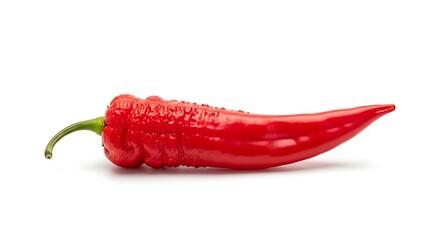Red Chili Pepper Isolated on White Background