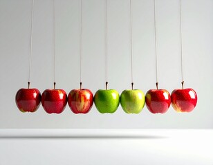 Kugelsto&szlig;pendel mit &Auml;pfeln