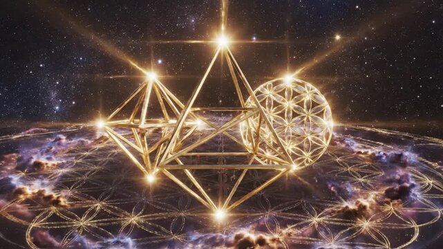 Sacred Geometry, Metatron's Cube and Flower of Life, Golden Universe, Esoteric Symbolism