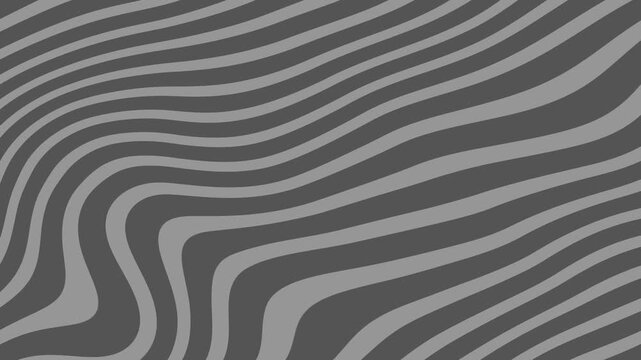 Abstract dark grey wavy line pattern background graphic design element&nbsp;creating a seamless loop