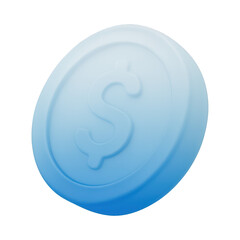 Fototapeta premium PNG Blue digital currency icon