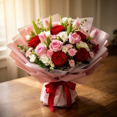 rosa, ramo, flor, boda, amor, floral, florecer, naturaleza, beldad, manojo, nupcial, romance, valent&iacute;n, regalo, aniversario, celebraciones, hermoso, diurna, acuerdo, novia, decoraciones