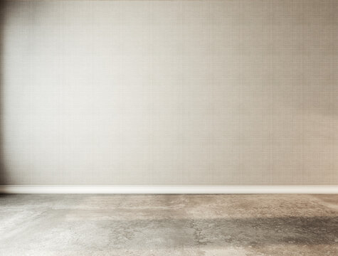 large luxury modern bright interiors empty room illustration 3D rendering computer generated image
