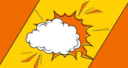Bright Pop Art Comic Explosion Background © fika