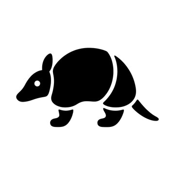 PNG Silhouette armadillo illustration vector