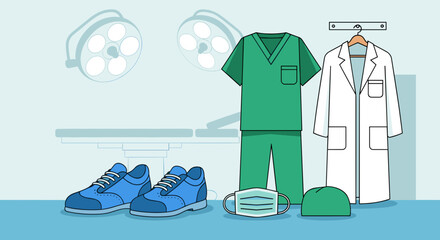 Medical Uniforms and Surgical Equipment.
